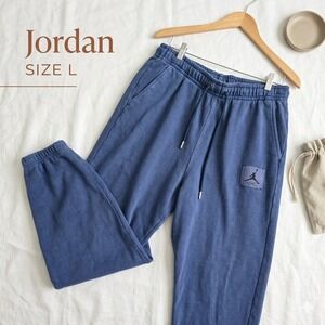 Jordan Streetwear Flight Fleece Sweatpants Mens Large Blue